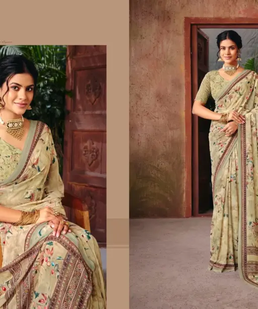 Vipul Riddhi Vol 18 Georgette Digital Print Casual Wear Saree Collection