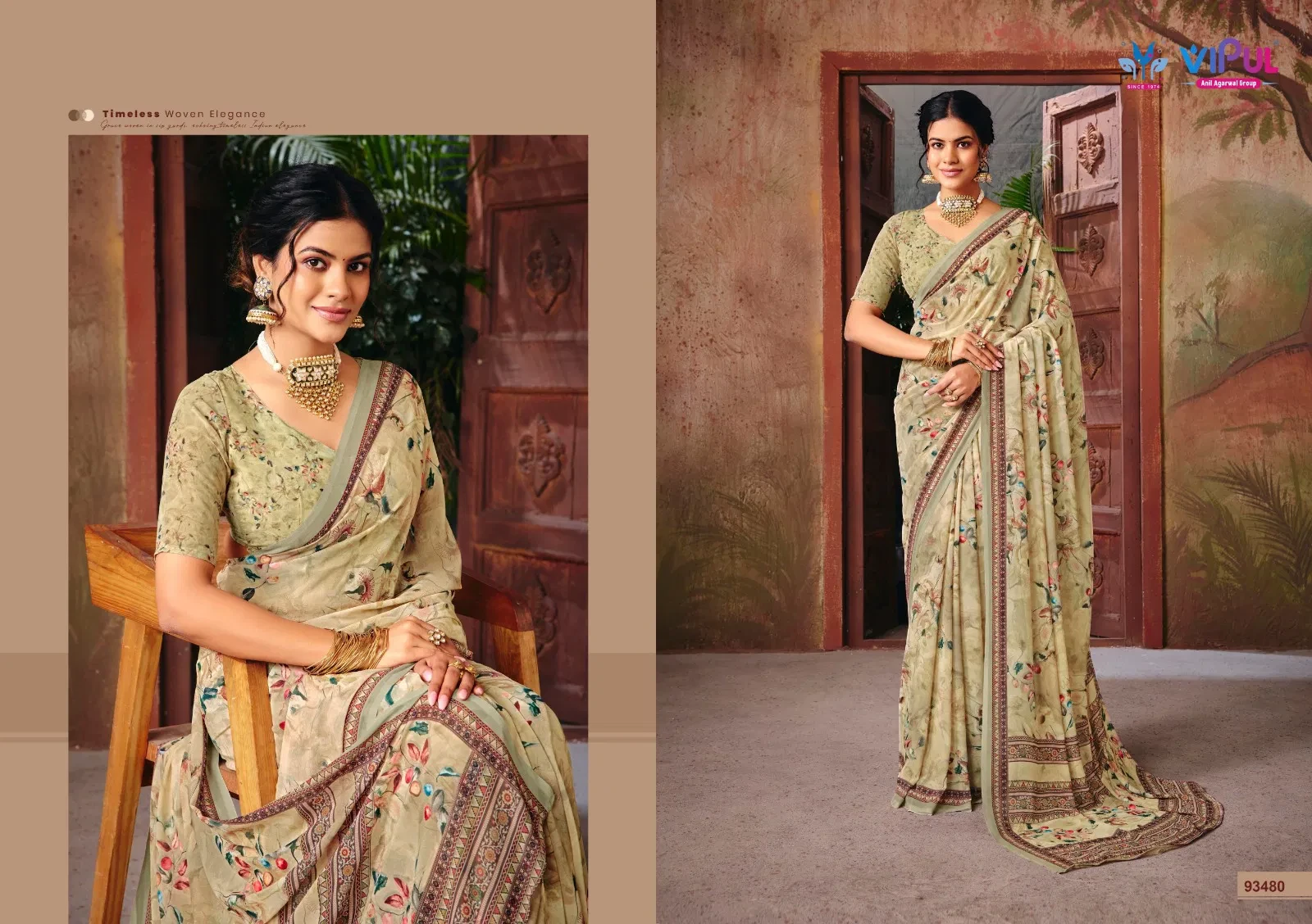 Vipul Riddhi Vol 18 Georgette Digital Print Casual Wear Saree Collection