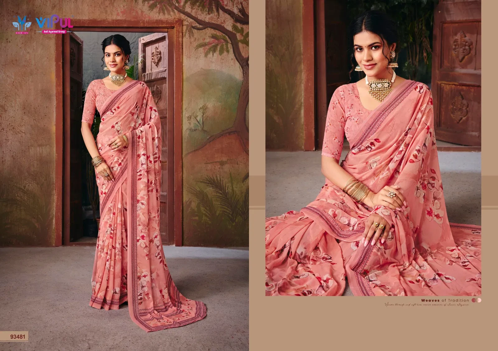 Vipul Riddhi Vol 18 Georgette Digital Print Casual Wear Saree Collection
