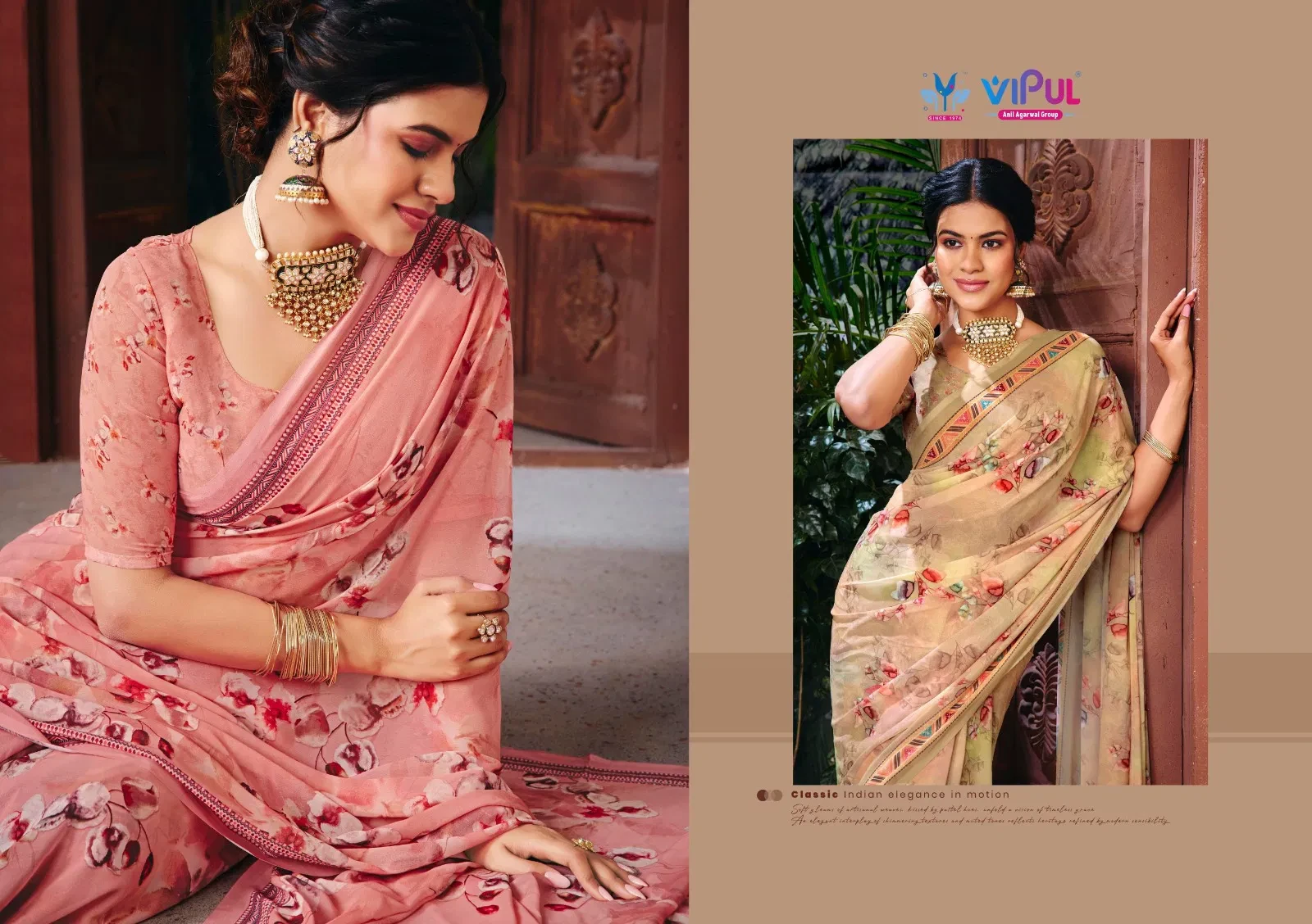Vipul Riddhi Vol 18 Georgette Digital Print Casual Wear Saree Collection