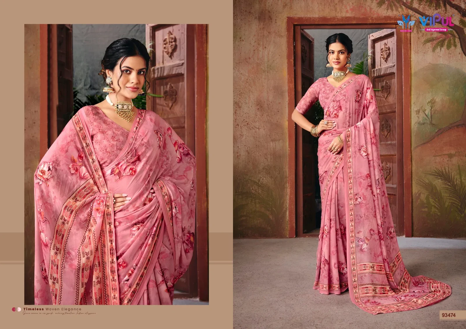 Vipul Riddhi Vol 18 Georgette Digital Print Casual Wear Saree Collection