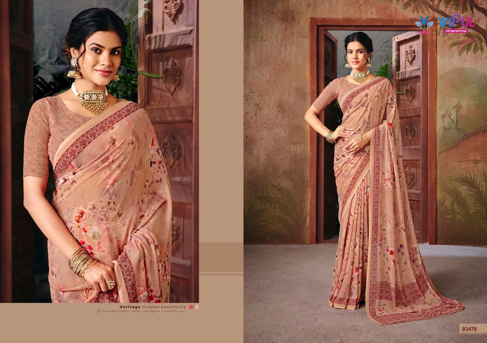 Vipul Riddhi Vol 18 Georgette Digital Print Casual Wear Saree Collection