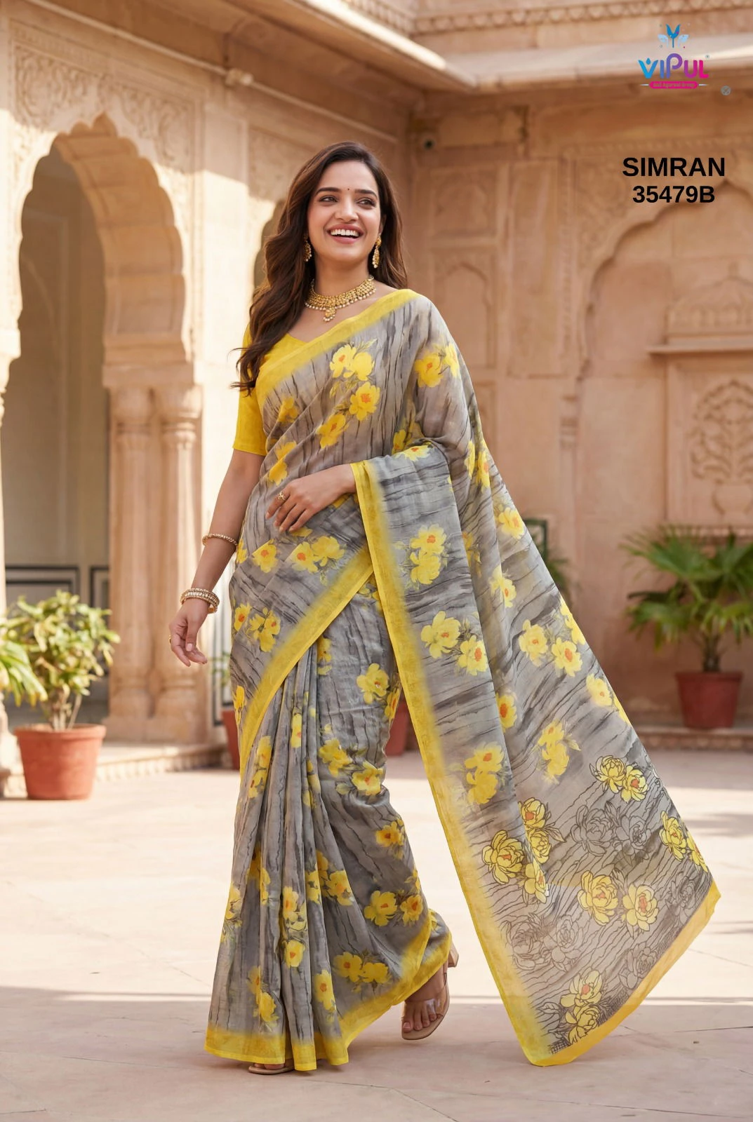 Vipul Simran 35479 a to D Georgette Casual Wear Saree Collection