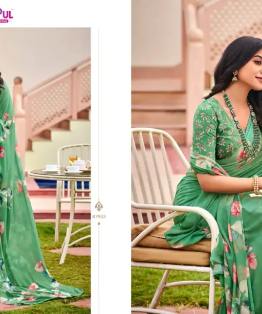 Vipul Twisha Georgette Casual Wear Saree Collection