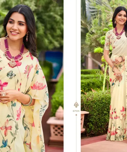 Vipul Twisha Georgette Casual Wear Saree Collection