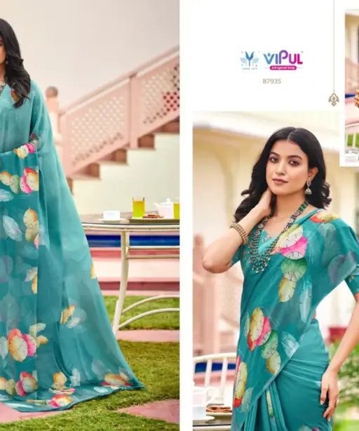 Vipul Twisha Georgette Casual Wear Saree Collection