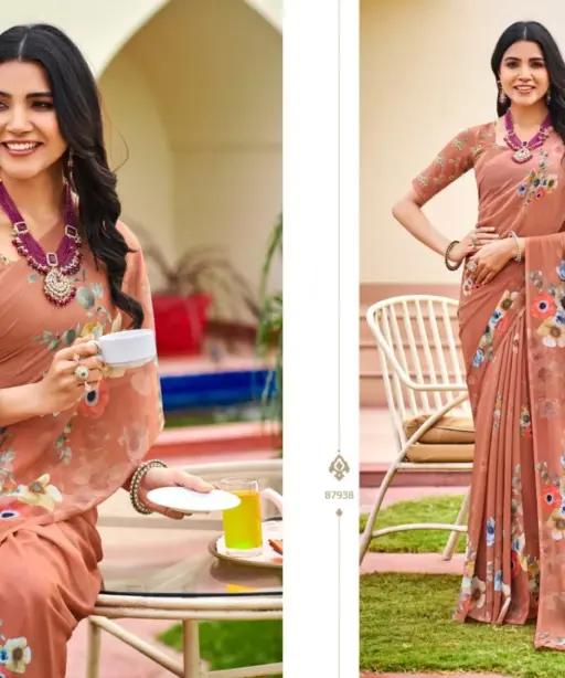 Vipul Twisha Georgette Casual Wear Saree Collection