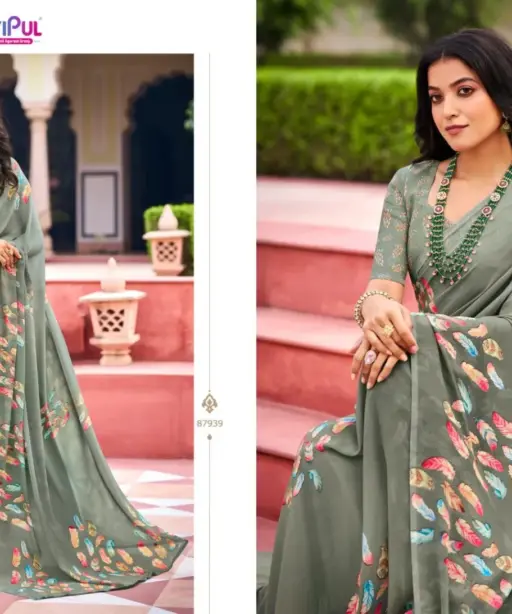 Vipul Twisha Georgette Casual Wear Saree Collection