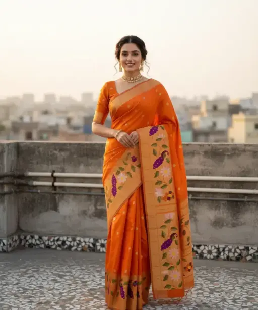 Vt 6089 T Pure Soft Kanchivram Paithani Silk Saree Collection