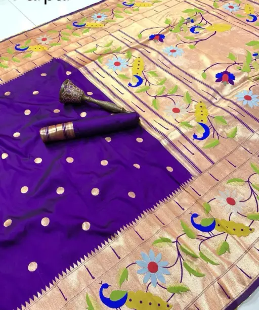 Vt 6089 T Pure Soft Kanchivram Paithani Silk Saree Collection