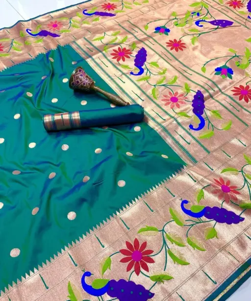 Vt 6089 T Pure Soft Kanchivram Paithani Silk Saree Collection