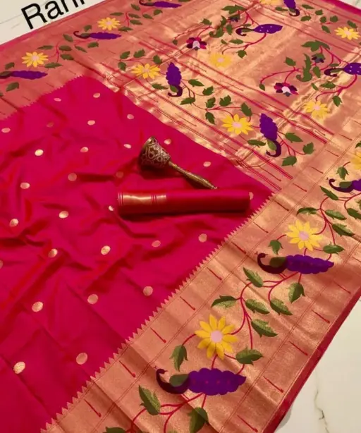 Vt 6089 T Pure Soft Kanchivram Paithani Silk Saree Collection