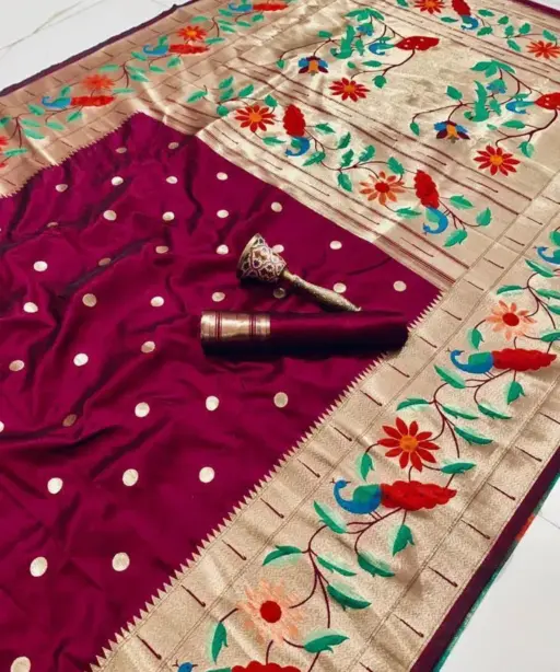 Vt 6089 T Pure Soft Kanchivram Paithani Silk Saree Collection