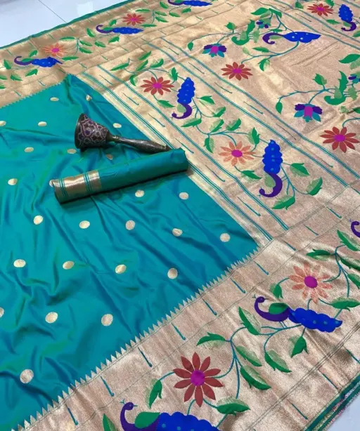 Vt 6089 T Pure Soft Kanchivram Paithani Silk Saree Collection