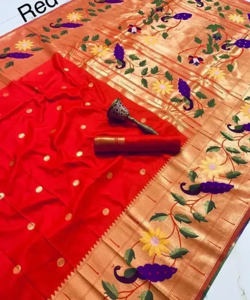 Vt 6089 T Pure Soft Kanchivram Paithani Silk Saree Collection