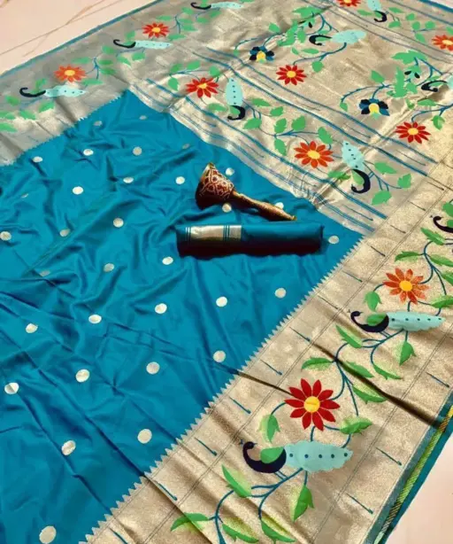 Vt 6089 T Vol 2 Pure Soft Kanchivram Paithani Silk Saree Collection