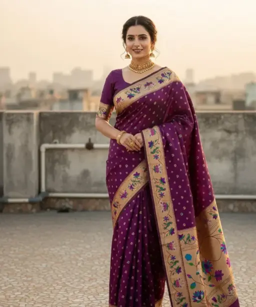 Vt 6091 T Pure Soft Kanchivram Paithani Silk Saree Collection