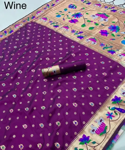 Vt 6091 T Pure Soft Kanchivram Paithani Silk Saree Collection