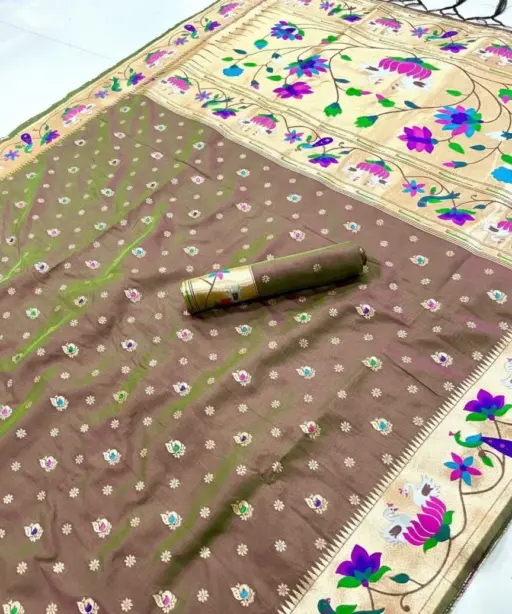 Vt 6091 T Pure Soft Kanchivram Paithani Silk Saree Collection