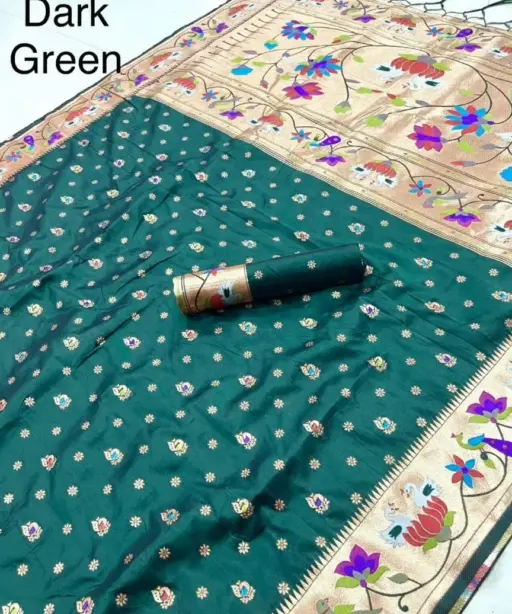 Vt 6091 T Pure Soft Kanchivram Paithani Silk Saree Collection