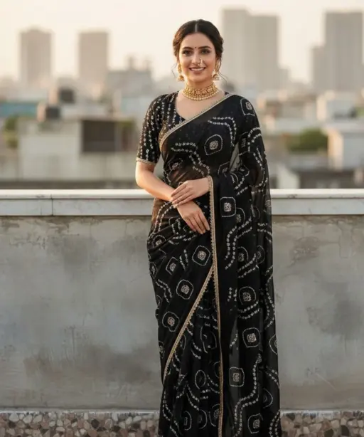 Vt 6092 T Fandy Satin Silk Beautiful Hand Worked Saree Collection