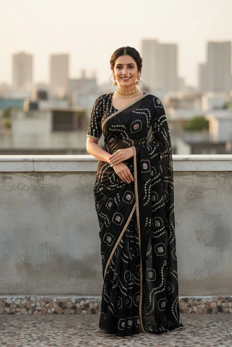 Vt 6092 T Fandy Satin Silk Beautiful Hand Worked Saree Collection