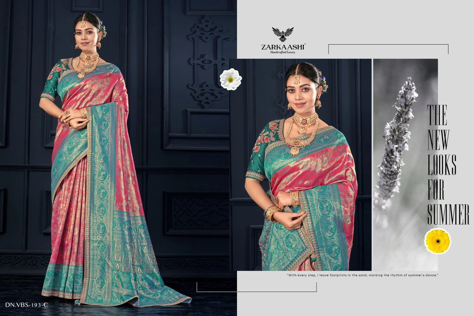 Zarkaashi Shivalika Vol 1 Nylone Tissue Festival Wear Saree Collection