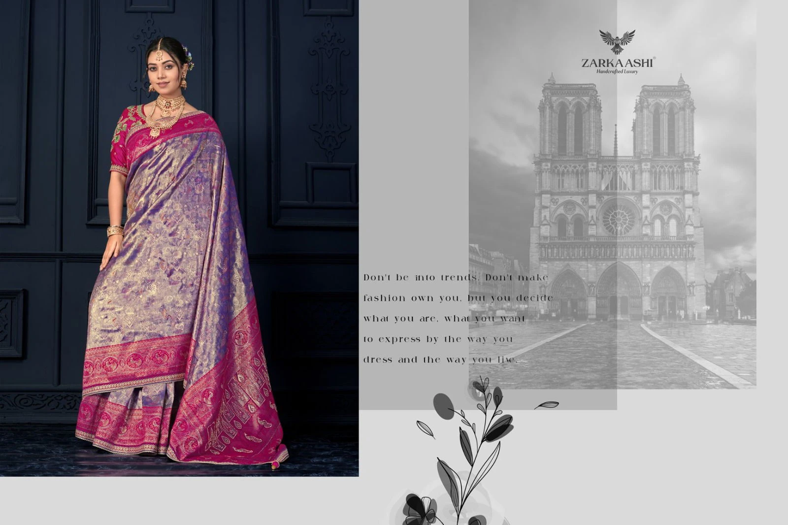 Zarkaashi Shivalika Vol 1 Nylone Tissue Festival Wear Saree Collection