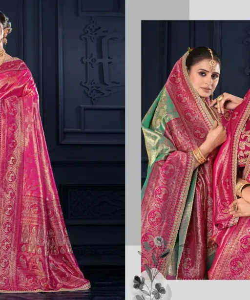 Zarkaashi Shivalika Vol 1 Nylone Tissue Festival Wear Saree Collection