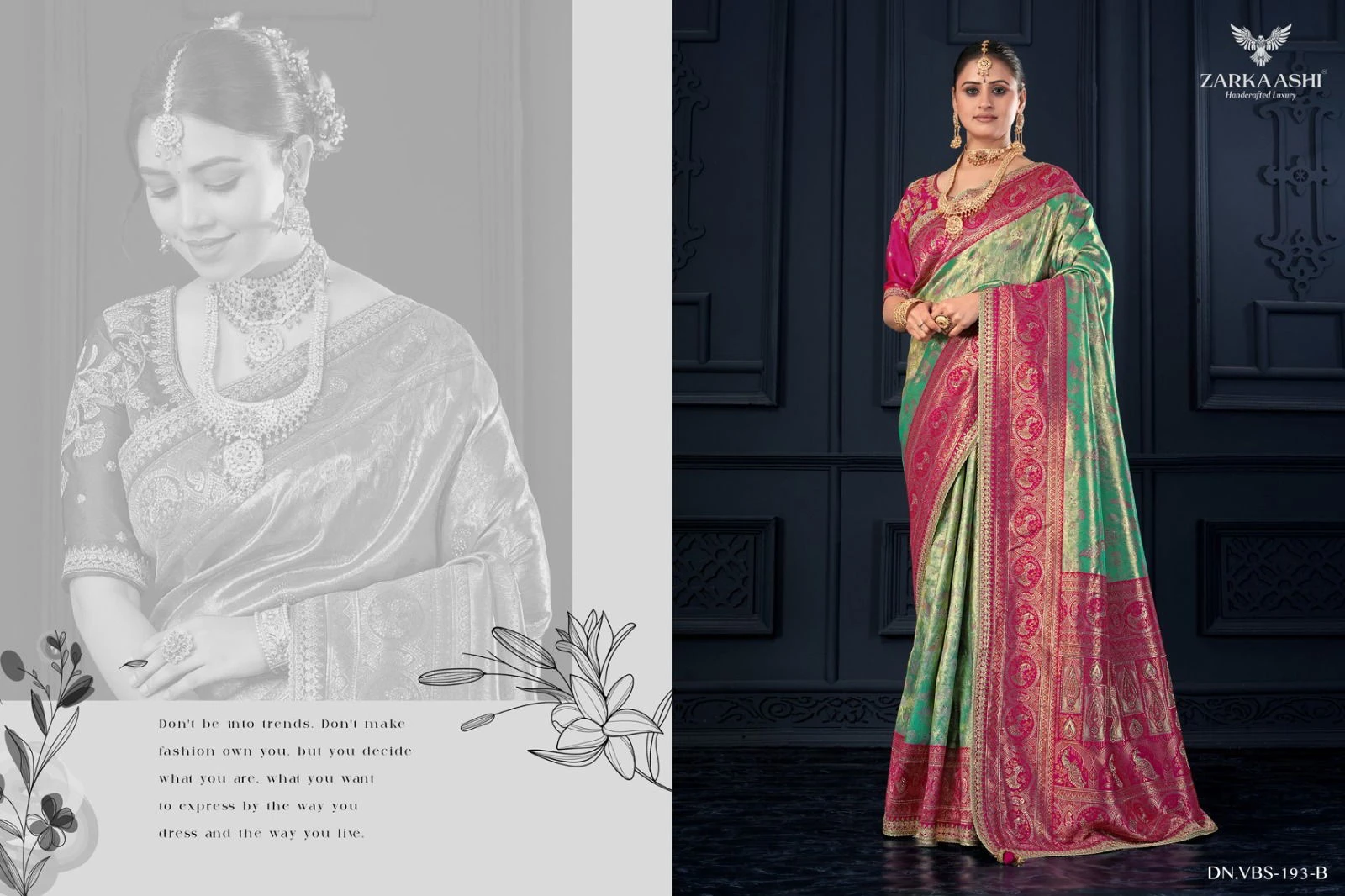 Zarkaashi Shivalika Vol 1 Nylone Tissue Festival Wear Saree Collection