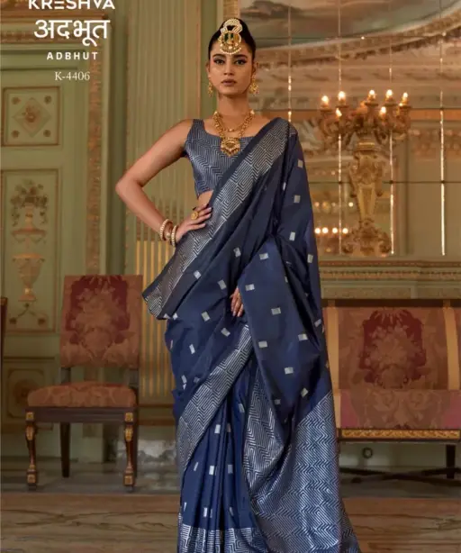 Kreshva Adbhut P V Super Fine Silk Zari Weaving Saree Collection