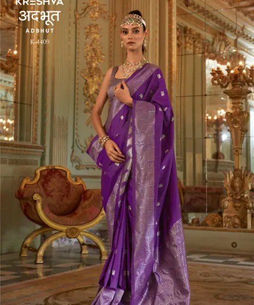 Kreshva Adbhut P V Super Fine Silk Zari Weaving Saree Collection