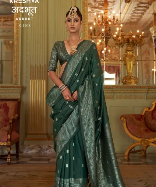 Kreshva Adbhut P V Super Fine Silk Zari Weaving Saree Collection