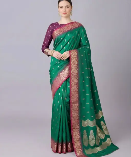 Mb 1109 Premium Soft Banarasi Silk Zari Weaving Saree Collection