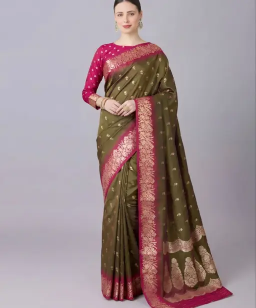Mb 1109 Premium Soft Banarasi Silk Zari Weaving Saree Collection