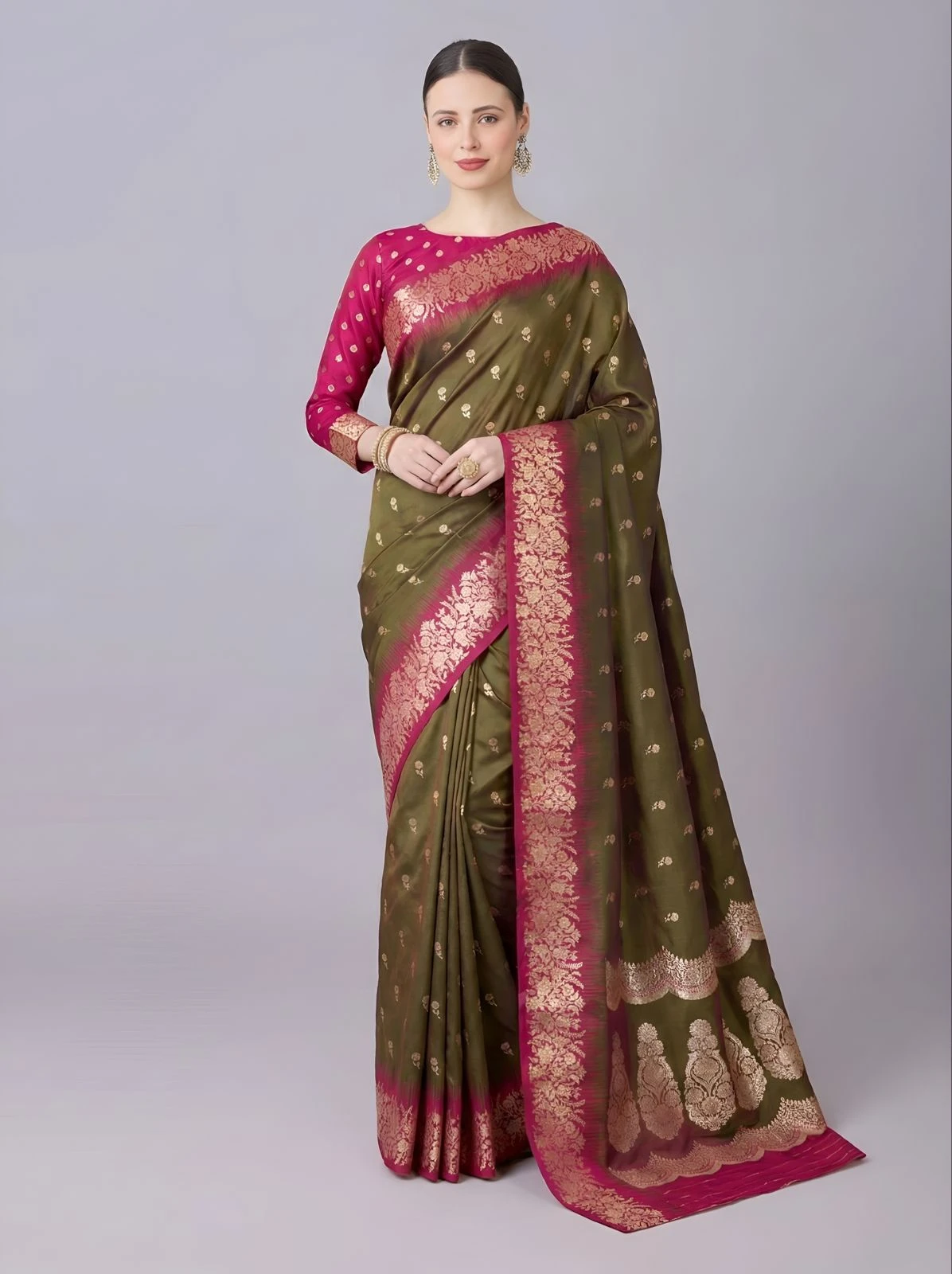 Mb 1109 Premium Soft Banarasi Silk Zari Weaving Saree Collection