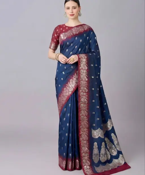 Mb 1109 Premium Soft Banarasi Silk Zari Weaving Saree Collection