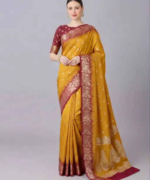 Mb 1109 Premium Soft Banarasi Silk Zari Weaving Saree Collection