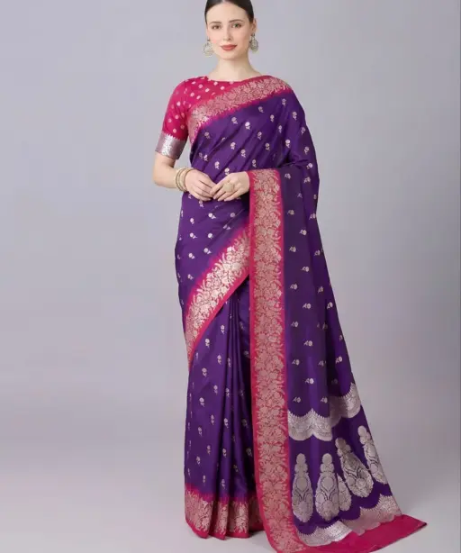 Mb 1109 Premium Soft Banarasi Silk Zari Weaving Saree Collection
