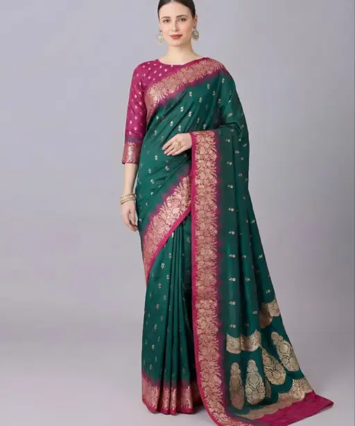 Mb 1109 Premium Soft Banarasi Silk Zari Weaving Saree Collection