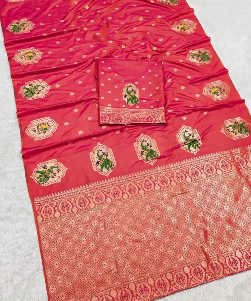 Mb 6316 Premium Banarasi Silk Zari Weaving Saree Collection