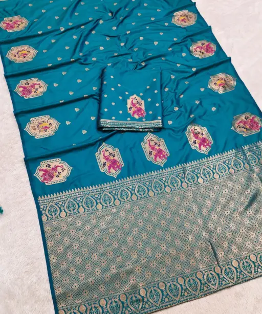 Mb 6316 Premium Banarasi Silk Zari Weaving Saree Collection