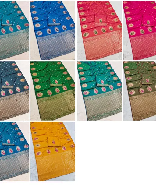 Mb 6316 Premium Banarasi Silk Zari Weaving Saree Collection