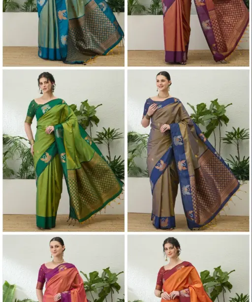 Noor 32001 to 06 Handloom Silk Festival Saree Collection