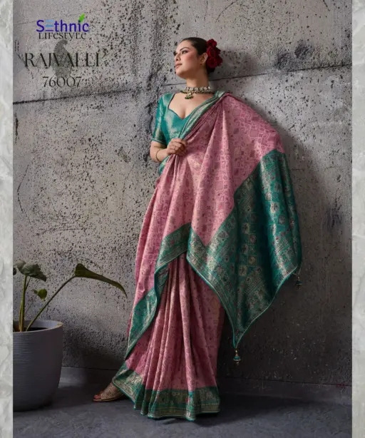 Sethnic Rajvalli 3 Pure Kanjivaram Silk Traditional Wear Saree