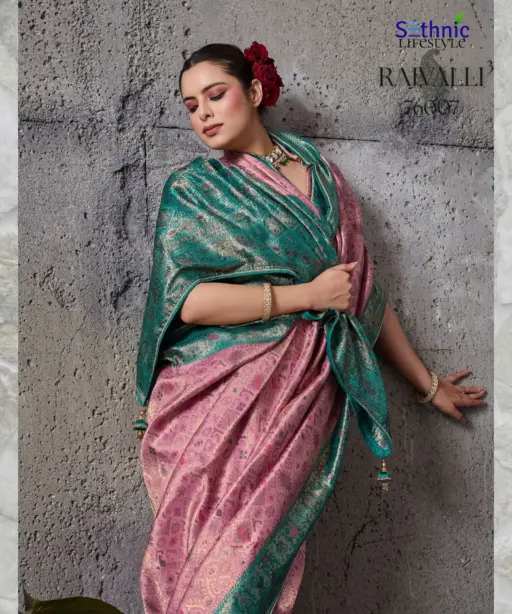 Sethnic Rajvalli 3 Pure Kanjivaram Silk Traditional Wear Saree