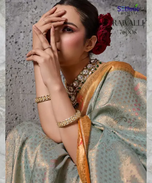 Sethnic Rajvalli 3 Pure Kanjivaram Silk Traditional Wear Saree