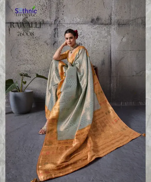 Sethnic Rajvalli 3 Pure Kanjivaram Silk Traditional Wear Saree