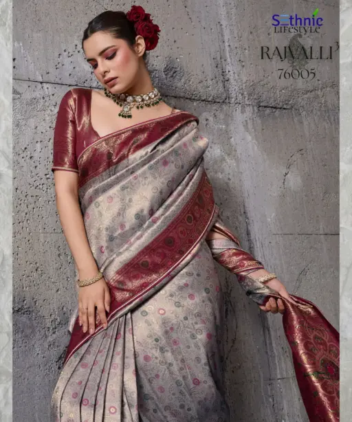 Sethnic Rajvalli 3 Pure Kanjivaram Silk Traditional Wear Saree