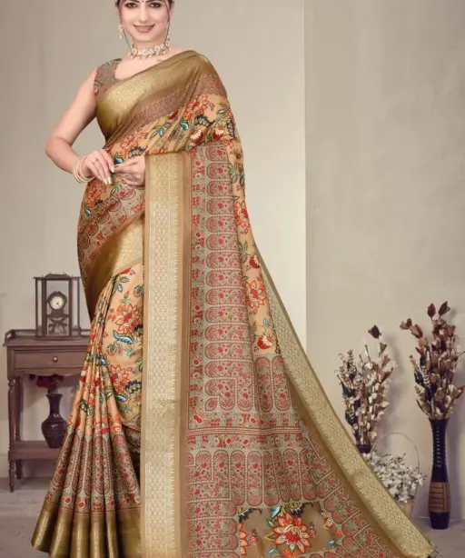 Shc Axali Vol 1 Cotton Silk Digital Printed Saree Collection